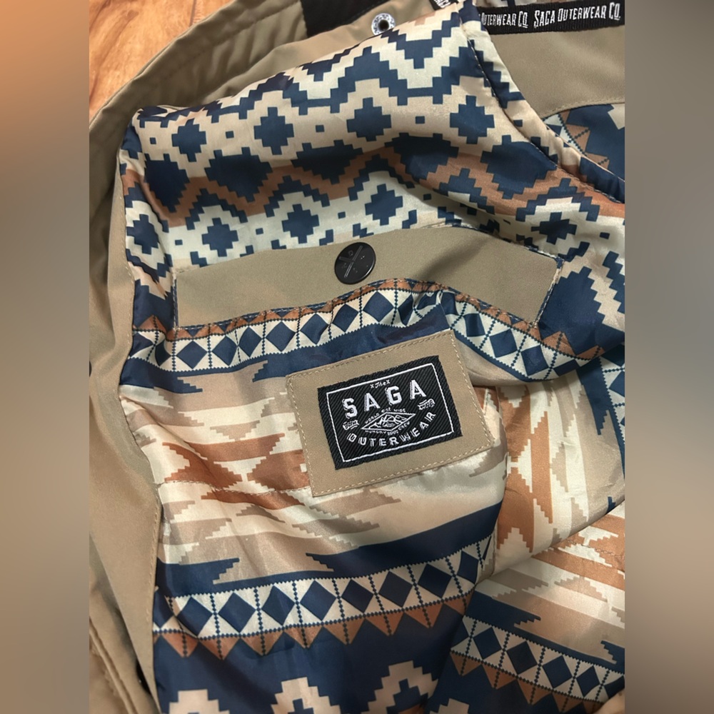 SAga Tan Abstract Patterned Vest - Picture 10 of 11